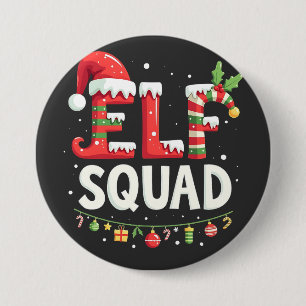 Elf Squad Funny matchande julutfall Knapp