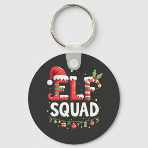 Elf Squad Funny matchande julutfall Nyckelring