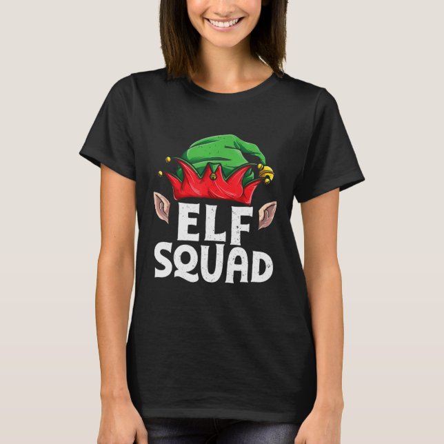 Elf Squad jul Funny Elves Family Matching Py T Shirt (Framsida)