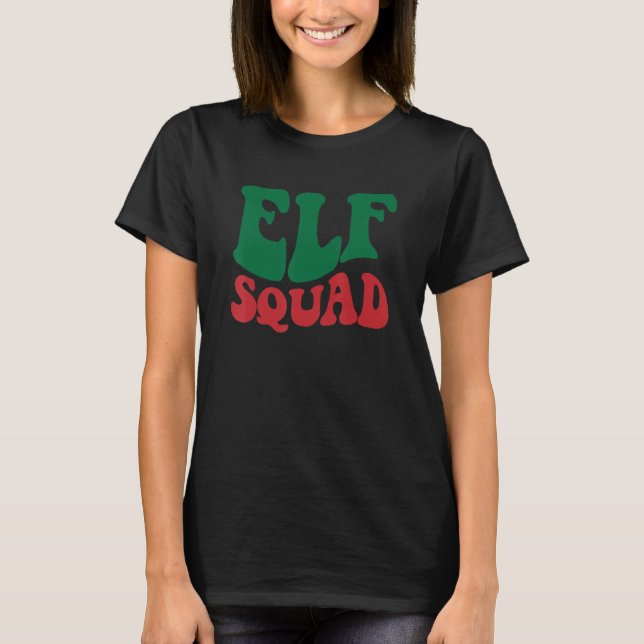 Elf Squad julmatchning Familj Småbarn Boy Gi T Shirt (Framsida)