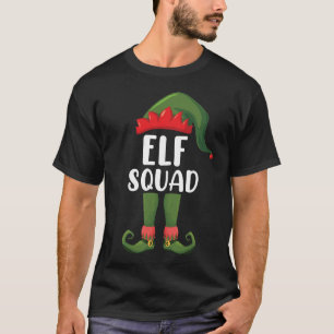 Elf Squad Rolig Familj Matchande Jul T Shirt