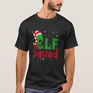 Elf Squad Shirt Family Group som matchar jul Pa T Shirt