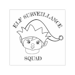 Elf Surveillance Squad jul Självfärgande Stämpel