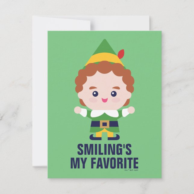 Elf the Movie | Cute Buddy Anteckningskort (Framsida)