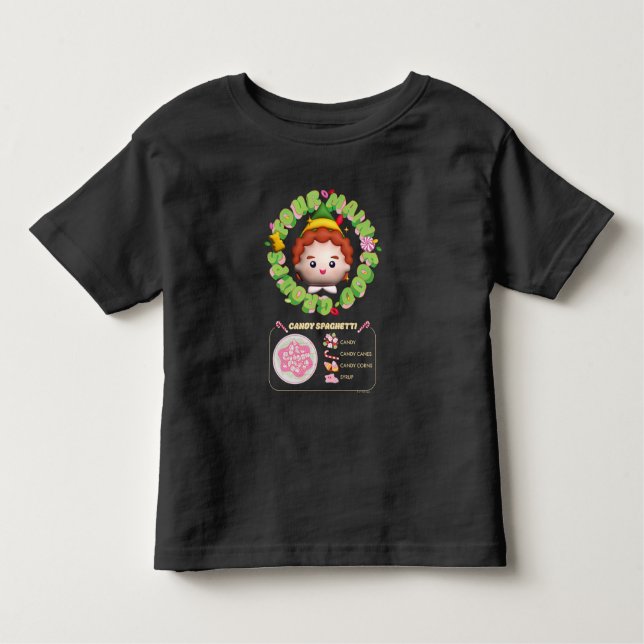 Elf the Movie | Four Main Food Groups T Shirt (Framsida)