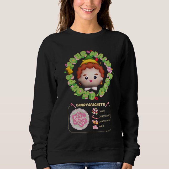 Elf the Movie | Fyra huvudsakliga livsmedelsgruppe T Shirt (Framsida)