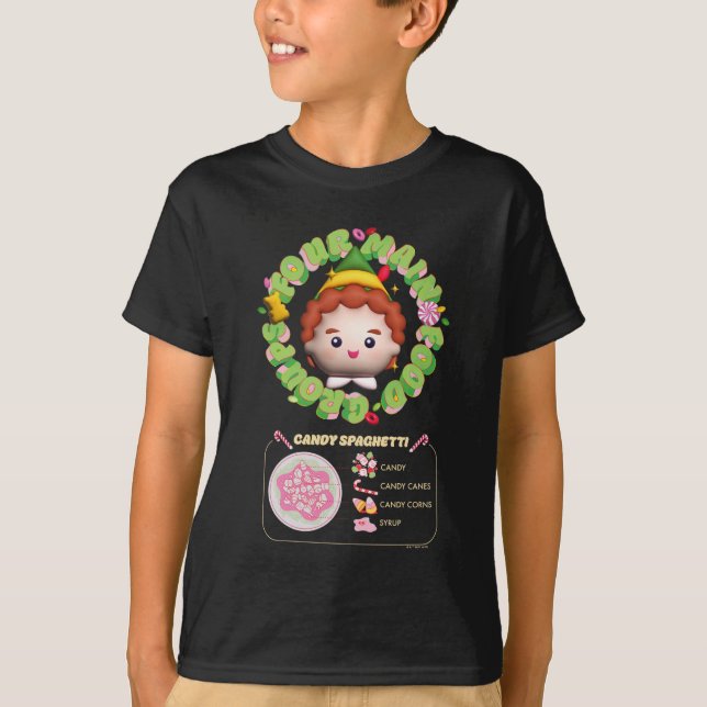 Elf the Movie | Fyra huvudsakliga livsmedelsgruppe T Shirt (Framsida)