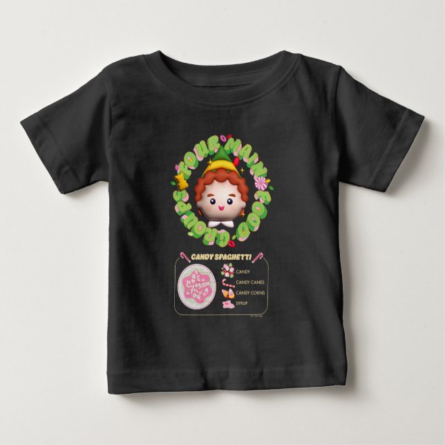 Elf the Movie | Fyra huvudsakliga livsmedelsgruppe T Shirt (Framsida)