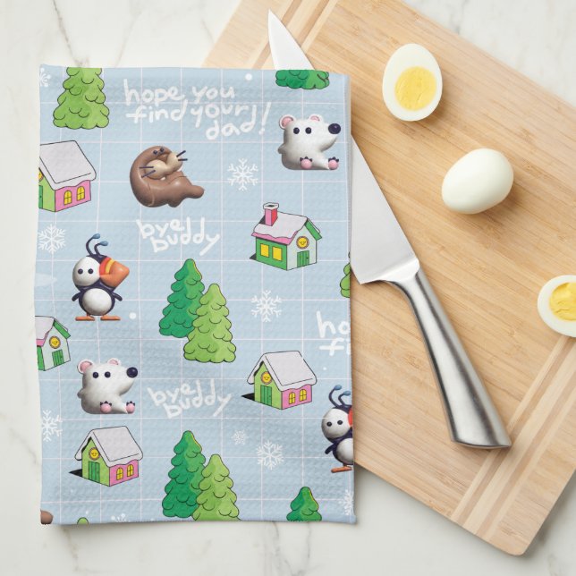 Elf the Movie | Hej då Buddy Hoppas att du hittar  Kökshandduk (Vikt i Fjärdedel)