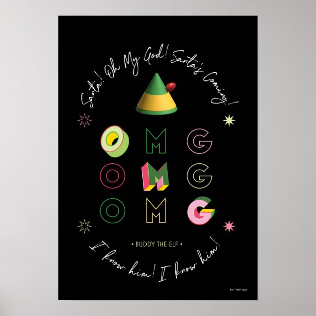 Elf the Movie | Santa OMG Poster (Framsidan)
