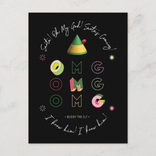 Elf the Movie   Santa OMG Vykort