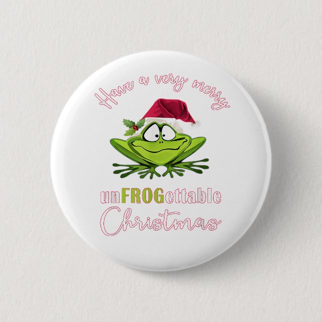 Elf Toad Frog Pun Toadally Redo till jul Knapp (Framsida)