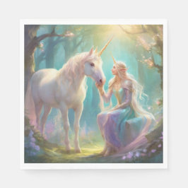 Elf Unicorn Papper Pappersservett
