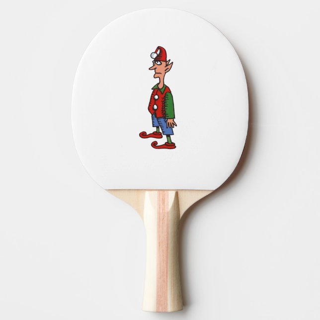 Elf Vid Attention White ping Pong-paddel Pingisracket (Framsidan)