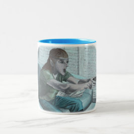 Elf Video Gamer Chef Fight Fantasy Art Coffee Mugg