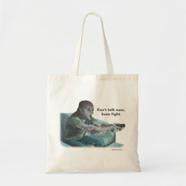 Elf Video Gamer Chef Fight Fantasy Art Tote Bag Tygkasse