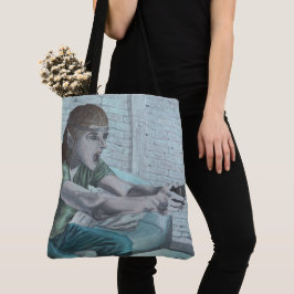 Elf Video Gamer Graphic Tote Bag Tygkasse