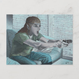 Elf-videospelarspel - vykort för Fantasy-matcher i