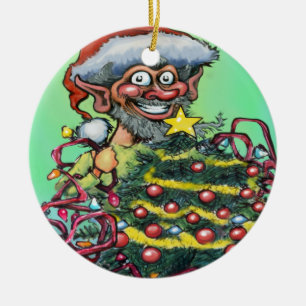 Elf w Träd Ornament