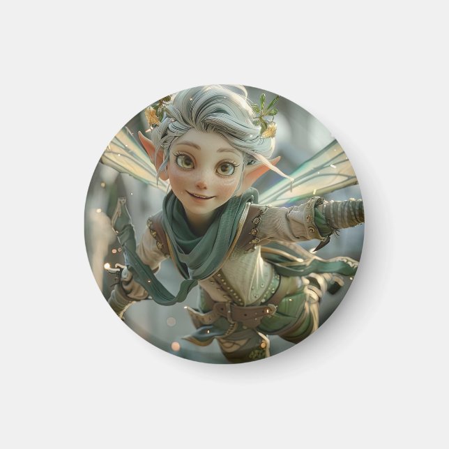 Elf Warrior Magnet (Framsidan)