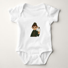Elf Watcher Baby Bodysuit Starry Night Back T Shirt