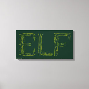 Elf Weapons Collage Canvastryck