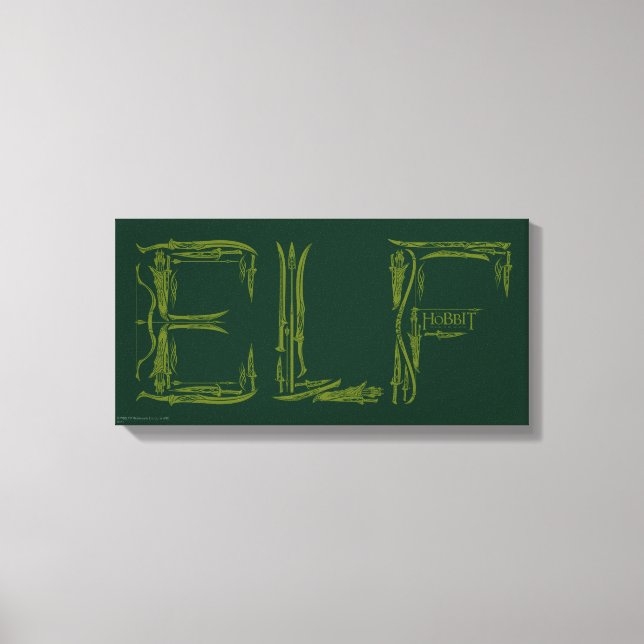 Elf Weapons Collage Canvastryck (Framsida)