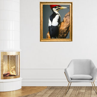 Elfenad träpecker poster