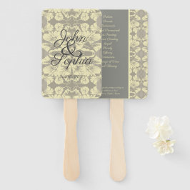 Elfenben och Grått Blommigt Bröllop Uppsättning av