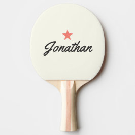 Elfenben och varmt svart Vintage PK Star Signatur Pingisracket