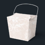 Elfenben och vit grunge sliten damask presentaskar<br><div class="desc">Lyster elfenben och vit sliten vintage damask presentask.</div>