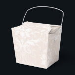 Elfenben och vit grunge slitna damast presentaskar<br><div class="desc">Lyster elfenben och vit sliten vintage damast presentask.</div>