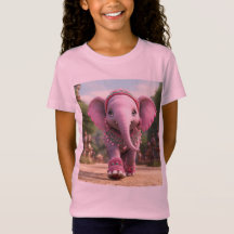 Elfenbens Elefant Vänskaps T-Shirt – Barn Edition