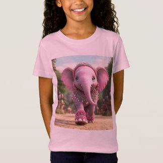 Elfenbens Elefant Vänskaps T-Shirt – Barn Edition