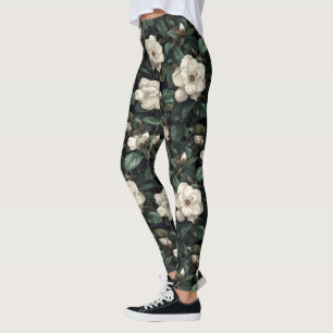 Elfenbens Gardenias Fitness Mode Gardenias Accent Leggings