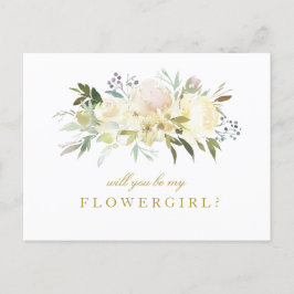 elfenbensblommig blir du min blomsterflicka kort
