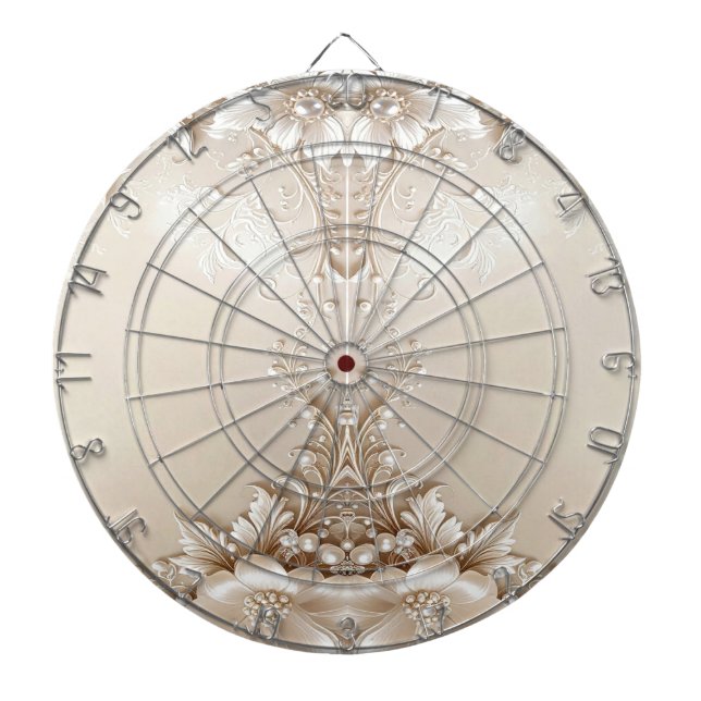 Elfenbensblommor Dartboard Darttavla (Framsidan)
