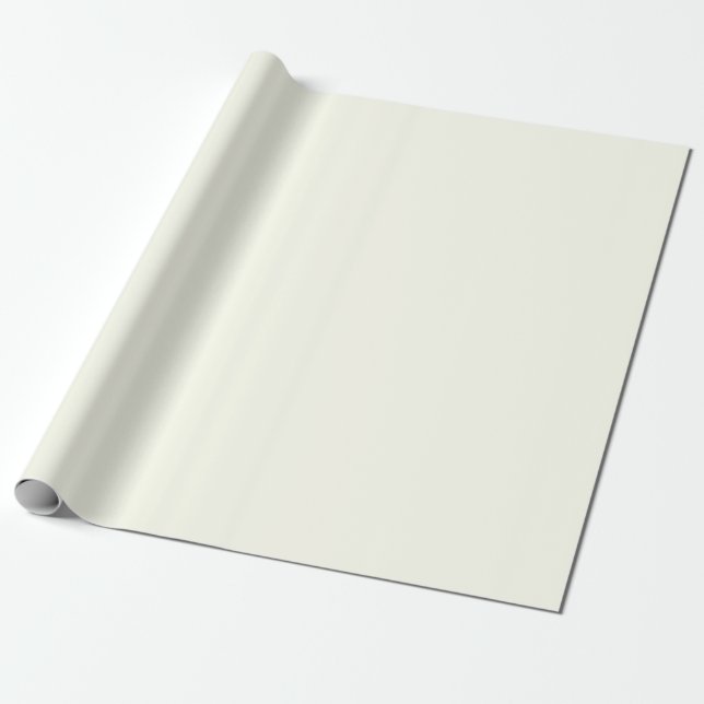 Elfenbensfärgad enfärgad presentpapper (Utrullad)