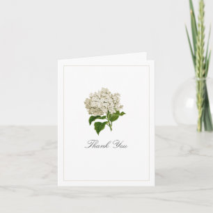 Elfenbensfärgad Hydrangea Blomma Baby Shower Baby Tack Kort