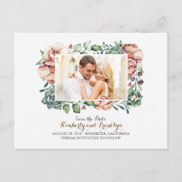 elfenbensfärgade blommor och suckulenter foto spar meddelande vykort