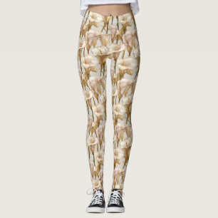 Elfenbensfärgade Calla liljor Inspirerade presente Leggings