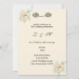 elfenbensformad enkel monogrammerad