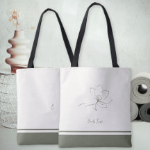 Elfenbensgrön blomsterlinje konst minimalistisk Ze