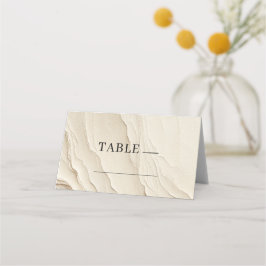 Elfenbenskräm Bohemsk Texturiserad Bordsskiva Placeringskort