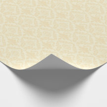 Elfenbenskräm Damask Elegant Blommig