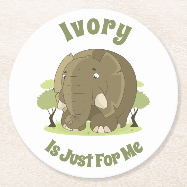 Elfenbenskusten är bara för mig Papper Underlägg (Framsidan)