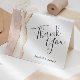 Elfenbenskusten bröllop Tack, Guld Glitter Kort