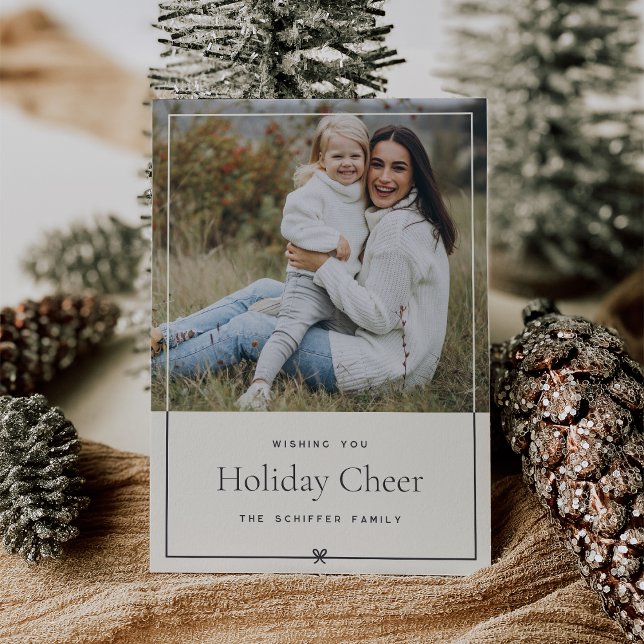 Elfenbenskusten | Enkelt minimal julfoto Julkort (Skapare uppladdad)