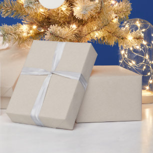 Elfenbenskusten Färg Linen Struktur Wrapping Pappe Presentpapper