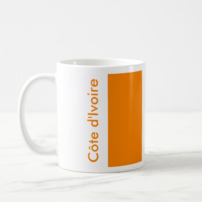 Elfenbenskusten, FLAGGA Kaffemugg (Vänster)
